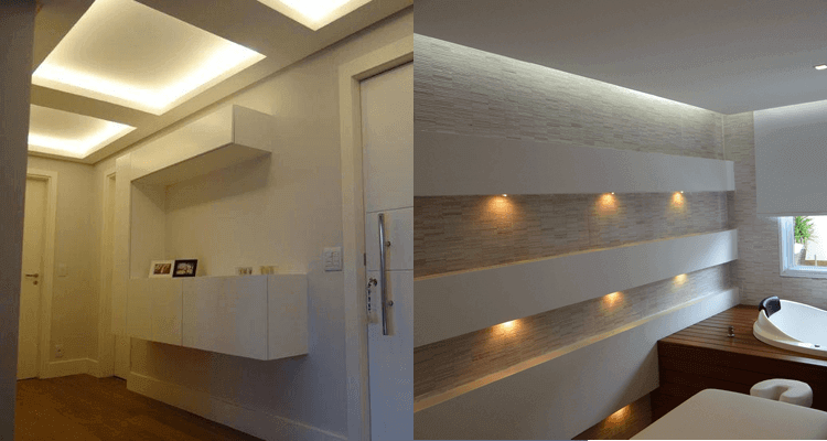 Sanca ou Forro de Gesso. Qual a melhor opção ? Sanca ou Forro de Gesso. Qual a melhor opção ?