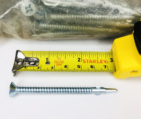 Parafuso para painel wall 12x3 ponta broca com asa.