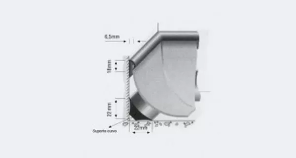 PVC - Suporte Curvo