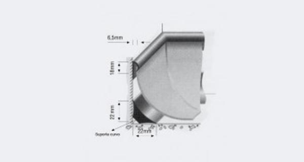 PVC - Suporte Curvo PVC - Suporte Curvo