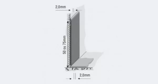 Rodape? Plano em PVC 75mm