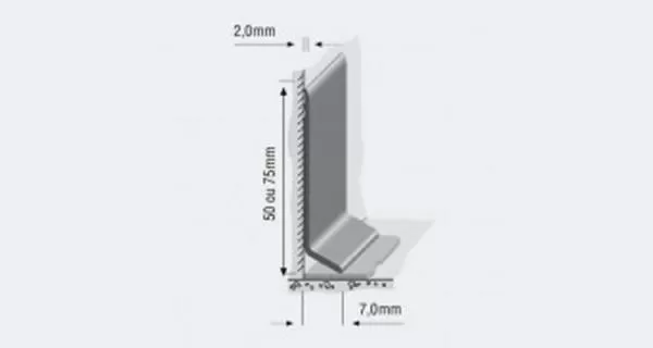 Rodape? Curvo em PVC 75mm