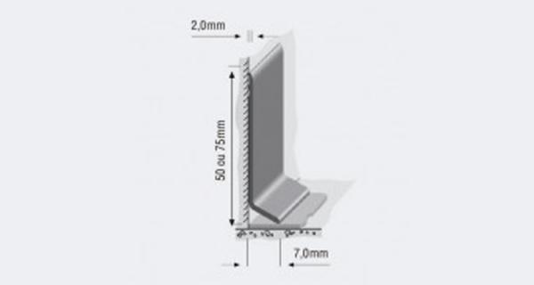 Rodape? Curvo em PVC 75mm Rodape? Curvo em PVC 75mm