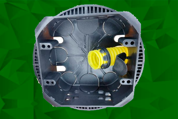 Caixinha elétrica para drywall com tampa